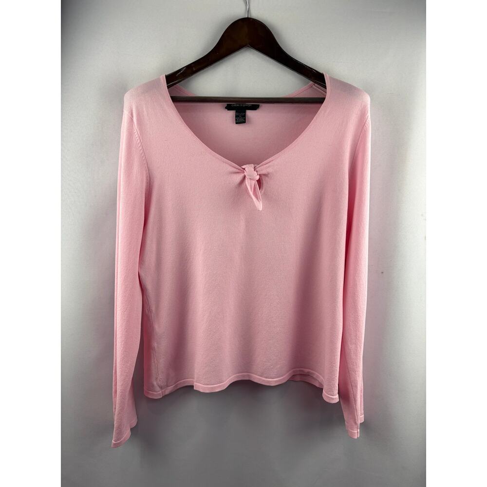 Women’s Cable & Gauge XL Bubblegum Pink Long Sleeve Blouse